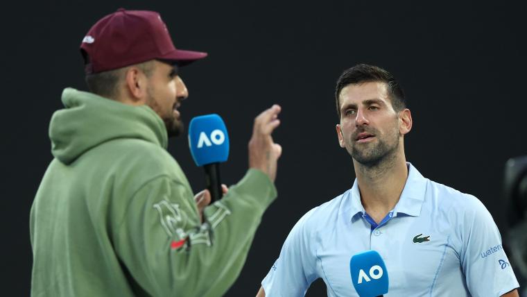 Novak Djokovic gives Nick Kyrgios hilarious title advice at Aus Open image
