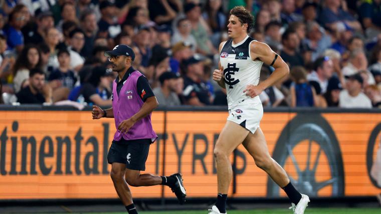 AFL Injury List: Charlie Curnow limps from the field image