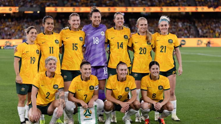 Who are the Matildas playing in the Olympics? image