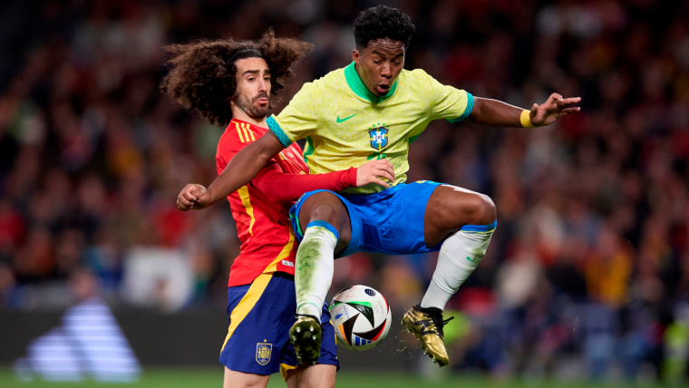España y Brasil empatan 3 a 3 en un partido que tuvo de todo en el Bernabéu image