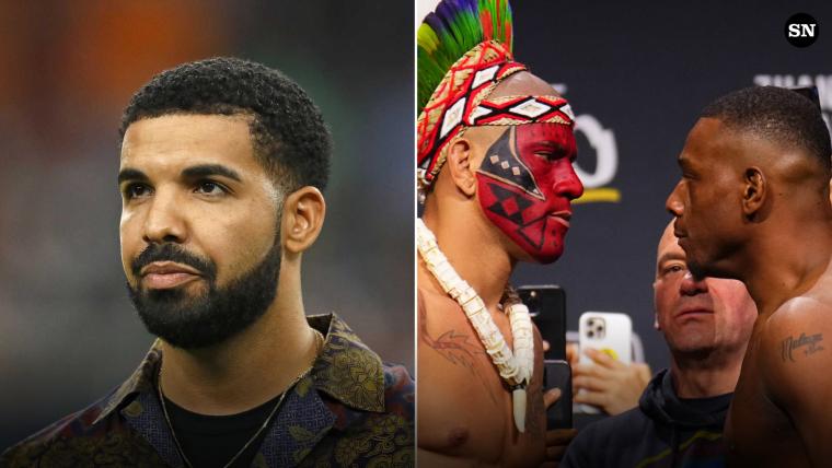 How much did Drake bet on Alex Pereira vs. Jamahal Hill fight? image