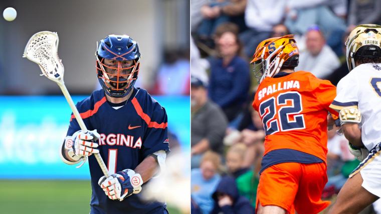 Virginia's Connor Shellenberger and Syracuse's Joey Spallina