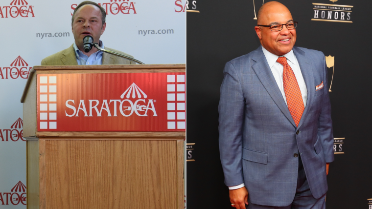 Meet Larry Collmus, Mike Tirico, & more on NBC's Kentucky Derby broadcast team image