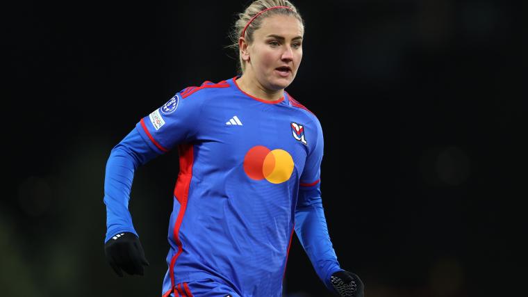 American midfielder Lindsey Horan playing for French club Lyon