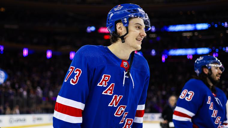 How tall is Matt Rempe? Height, weight of Rangers' towering rookie image