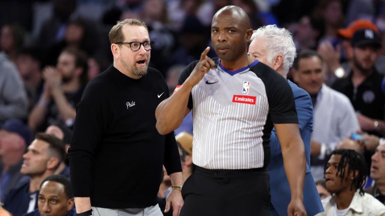 Did referees miss timeout call from 76ers coach Nick Nurse? image