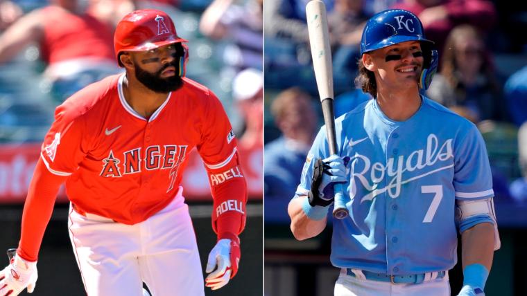 What channel is Royals vs. Angels on today? image